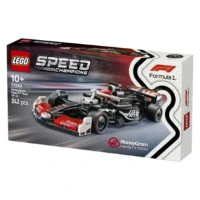 LEGO Formula 1 bolid MoneyGram Haas VF-24 vo crna bela i crvena boja