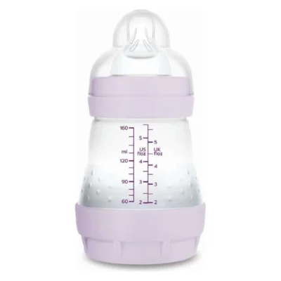 antikolik shishe za novorodenche MAM Easy Start 160 ml vo violetova plava i krem boja