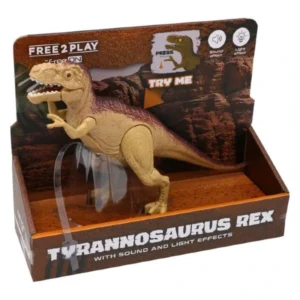 Диносаурус со звук и светло Free 2 Play T-Rex – слика 2