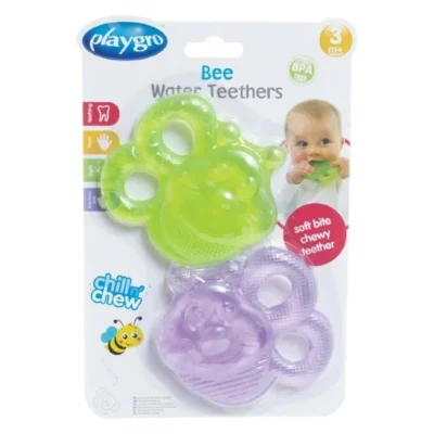 Глодалка со вода Playgro Bee 2 парчиња 3м+
