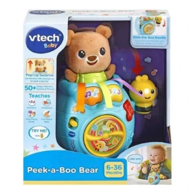Мече за криенка VTech Peek-a-Boo Bear – 6–36 месеци – слика 2