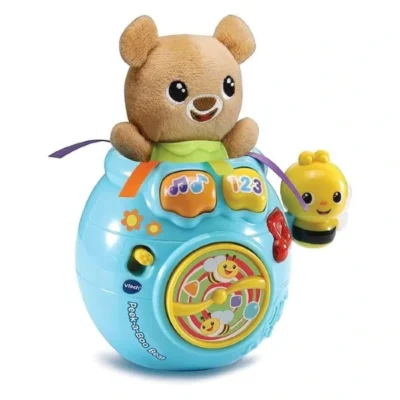 Мече за криенка VTech Peek-a-Boo Bear – 6–36 месеци