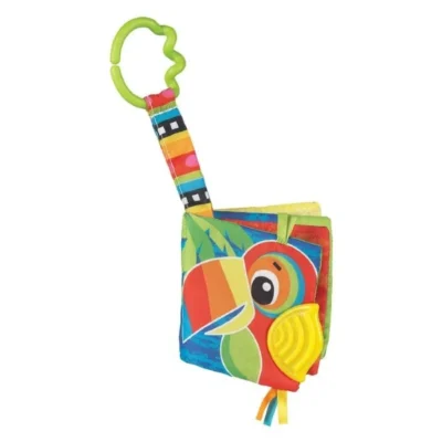 Мека книга со глодалка Playgro Папагал 3м+