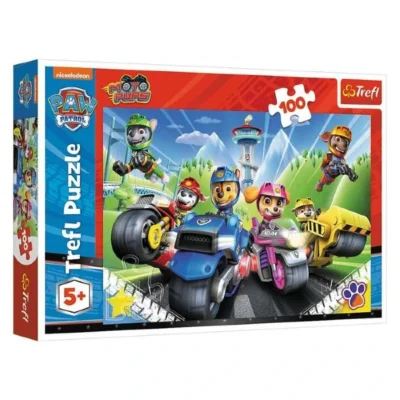 Paw Patrol сложувалка 100 делови Trefl Moto Pups