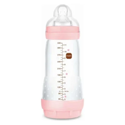 shishe protiv grchevi 320 ml MAM Easy Start vo rozeva zelena i krem boja