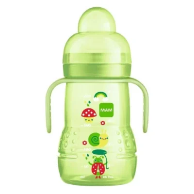 tranzicisko shishe so rachki MAM 220 ml vo zelena sina i rozeva boja