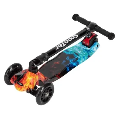 Шарен тротинет со три тркала Zik Zak Universe ABEC-7 – слика 2