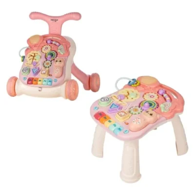 Туркач со интерактивна маса Walk&Play 2 во 1