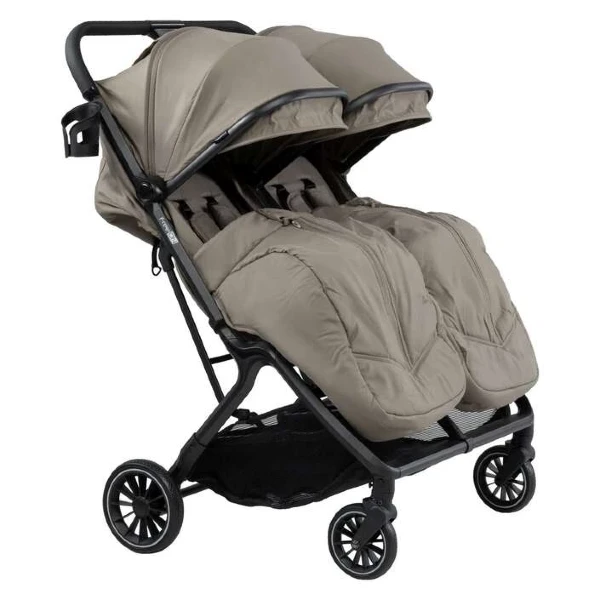 Количка за две деца FreeON Twin Plus беж – слика 4