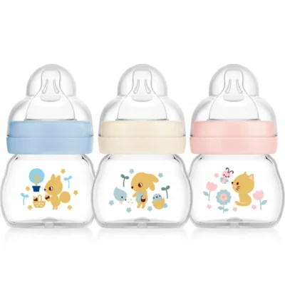 Мало шише за бебе MAM 90 мл со Silk Teat цуцла