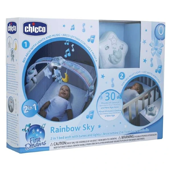Музички лак за бебешко креветче Chicco Rainbow Sky – слика 3
