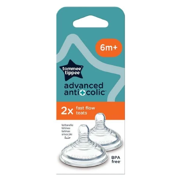 rezervni cucli Fast 6+ Tommee Tippee Anti-Colic dve parcinja