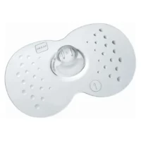 silikonski shtitnici za doenje MAM Size 1 17 mm dve prozirni nastavki so teksturirani krila i kutija