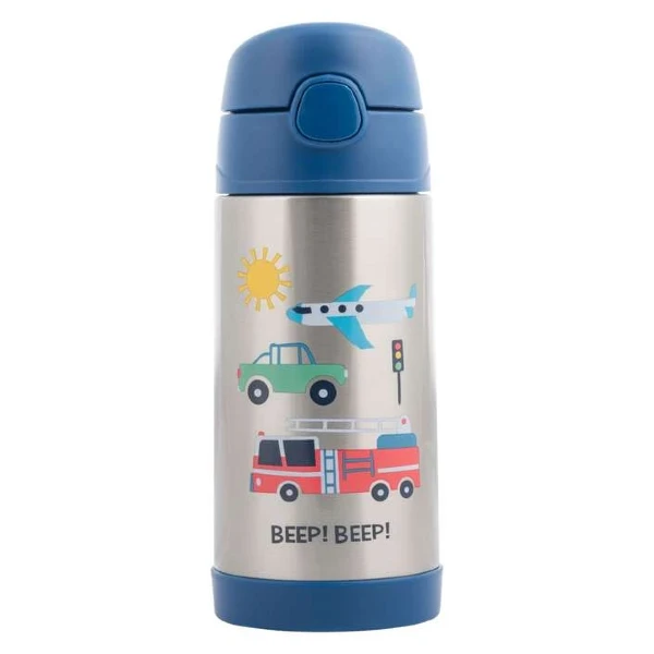 Детски термос со сламка Stephen Joseph 350 ml