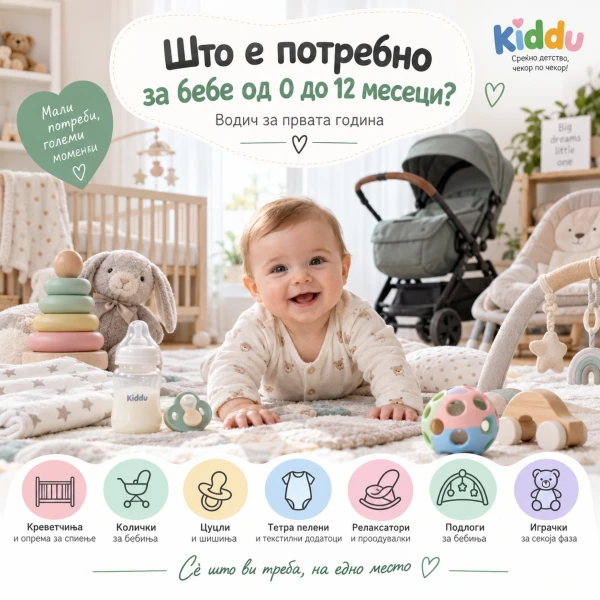 Што е потребно за бебе – креветче, количка, шишиња, цуцли и играчки