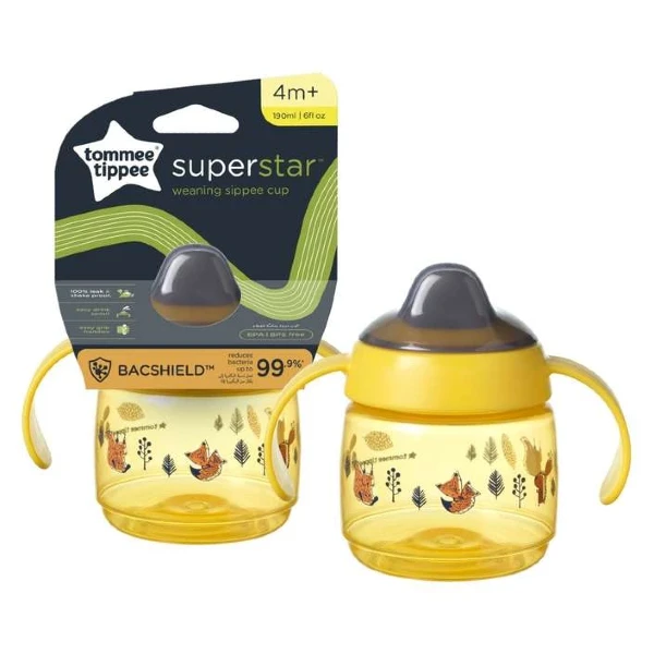 Чашка со мек клун Tommee Tippee 190 ml 4м+ – слика 5