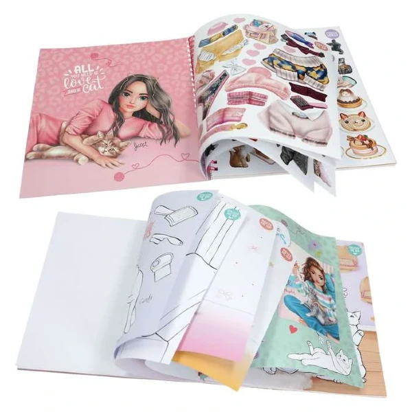 Креативна книга со налепници TOPModel Kitty, 92 стр. – слика 3