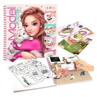 Креативна книга со налепници TOPModel Kitty, 92 стр.
