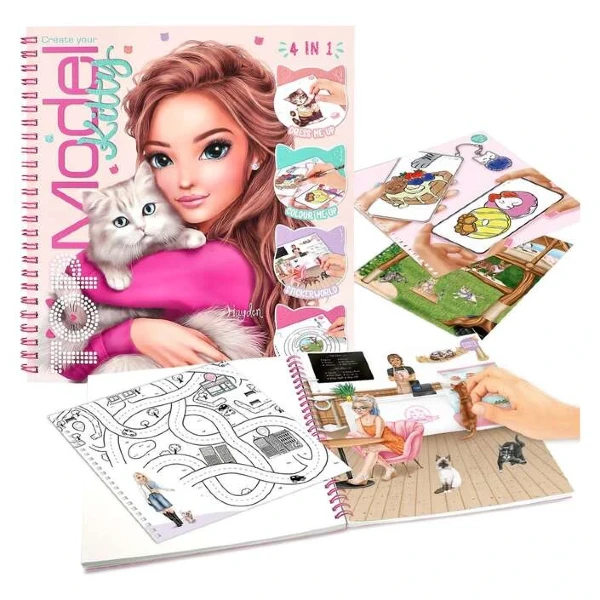 Креативна книга со налепници TOPModel Kitty, 92 стр.