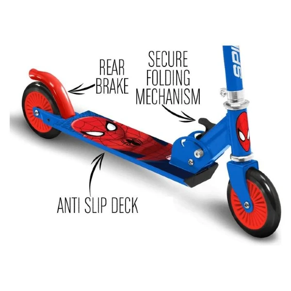 Тротинет за деца 3+ Spider-Man со ABEC 5 – слика 3