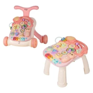 Туркач со интерактивна маса Walk&Play 2 во 1