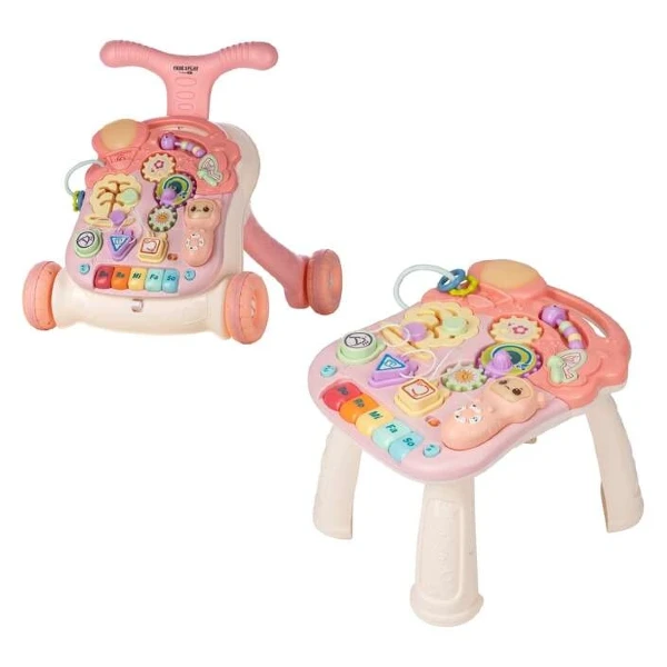 Туркач со интерактивна маса Walk&Play 2 во 1