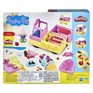 Камион за сладолед Пепа Пиг Play-Doh со 5 бои – слика 2