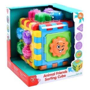 Коцка сортер со животни Playgo 18+ месеци – слика 2