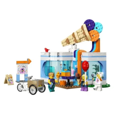 LEGO City 60363 – sostaven salon za sladoled so dzinovski kornet na pokrivot