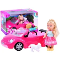 kukla Kiki so rozov kabriolet – pogled 2