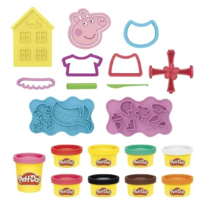 Пластелин Пепа Пиг Play-Doh сет со 9 бои – слика 2