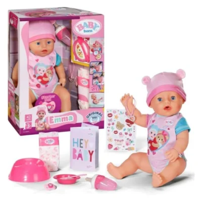 BABY born Ema – Bebe BABY born Ema shto pie i mochka, 43 sm so dodatoci