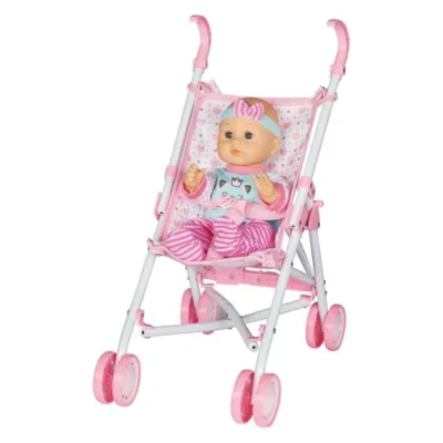 bebe so kolichka za kukli – Bebe so kolichka za kukli RL 30 sm shto brbori
