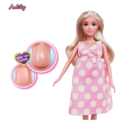 bremena kukla Anlili – Bremena kukla Anlili so bebe vo stomak Masen Toys 29 sm