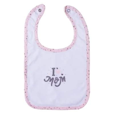 Лигавче Bubaba со натпис I love mom или I love dad – I love mom