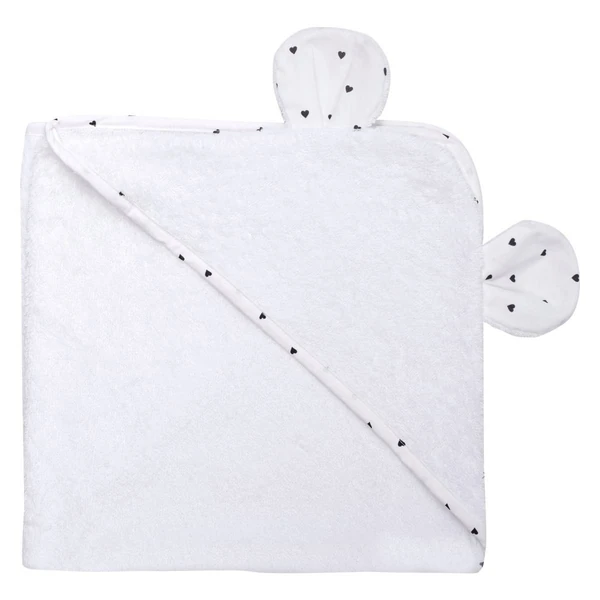 Пешкир Bubaba со уши 75×75 cm – Бела