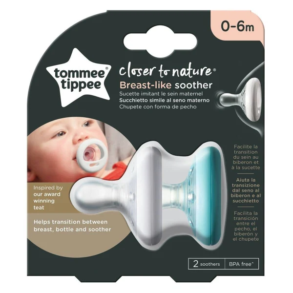 cucla vo oblik na gradi – Cucla vo oblik na gradi Tommee Tippee 0–6 m, 2 parchinja