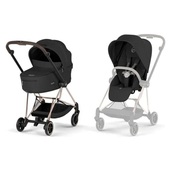 Kolichka 2 vo 1 Cybex Mios vo crna boja