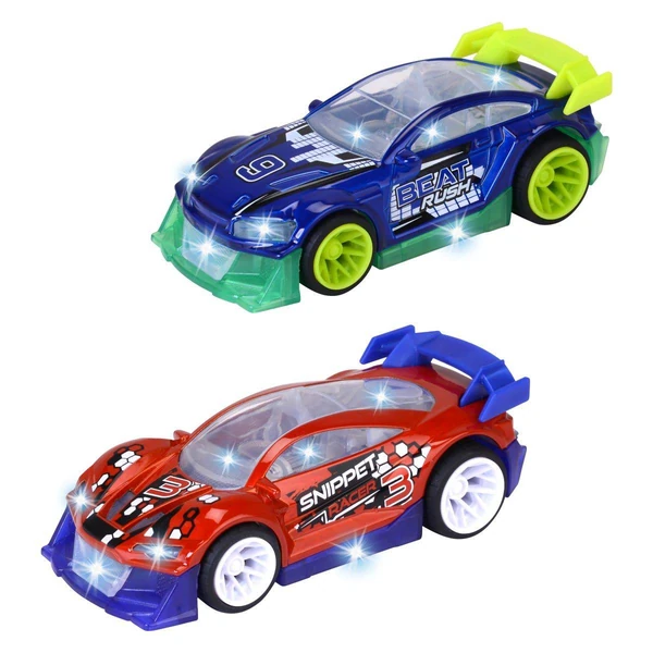 Црвен автомобил Dickie Midnight Racer со светло и музика, 14 см – дополнителен приказ 2
