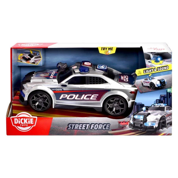 Полициски автомобил Dickie Street Force со мотор, 33 см – дополнителен приказ 3