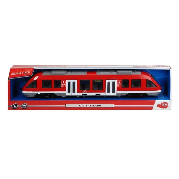 Црвен патнички воз Dickie City Train, 45 см, 1:43 – дополнителен приказ 2