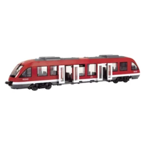 Црвен патнички воз Dickie City Train, 45 см, 1:43 – дополнителен приказ 3