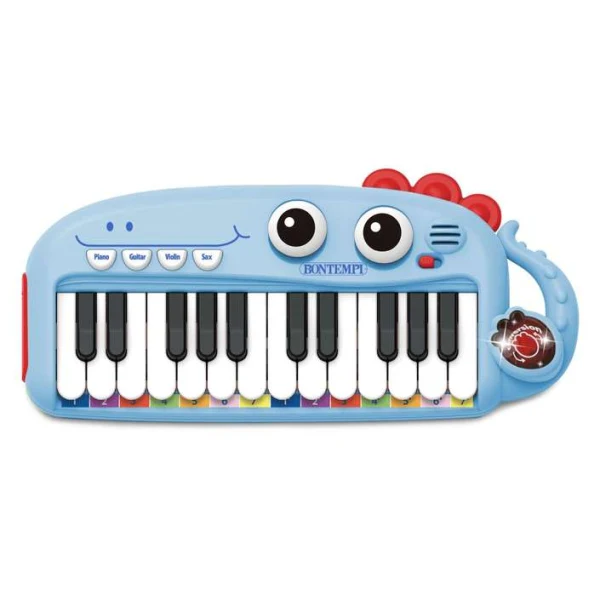 Elektronska klavijatura Bontempi so 24 kopchinja vo svetlo sina boja