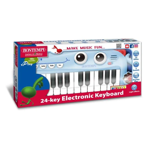 Bontempi elektronska klavijatura svetlo sina – kutija