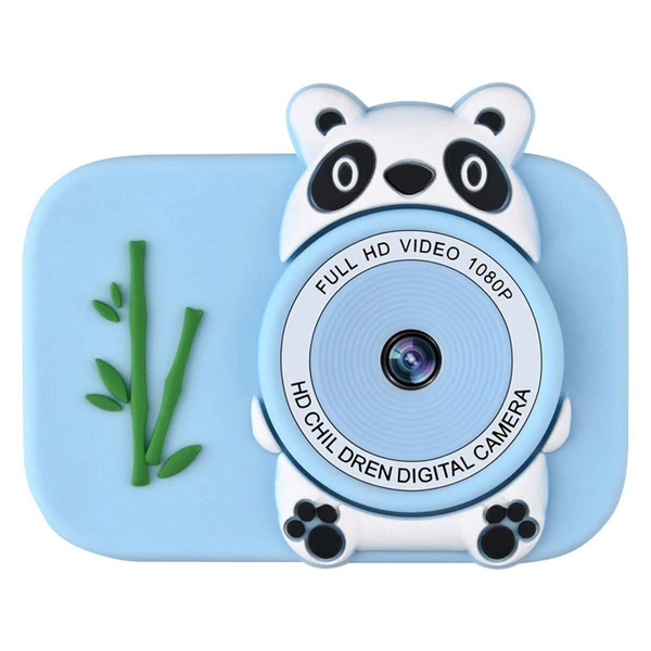 Дигитален фотоапарат Free 2 Play Kiddigit со двојна камера – Kiddigit камера – панда со футрола