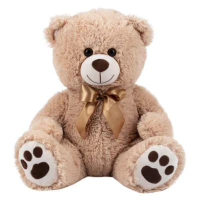 Плишано мече Free 2 Play Cuddly, 38 см – бело или кафеаво – Кафе