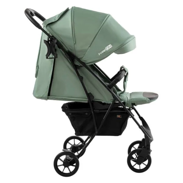 Letna kolichka FreeON Lux Premium maslinesto zelena – pogled 2