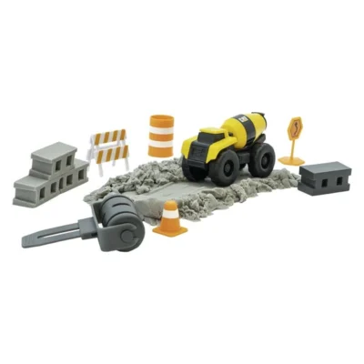Градежен сет Funrise CAT Little Machines, 7 делови – Мешалка со градежен материјал