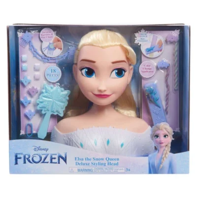 Глава за фризури Elsa Frozen 2 Just Play со додатоци — дополнителен приказ 2