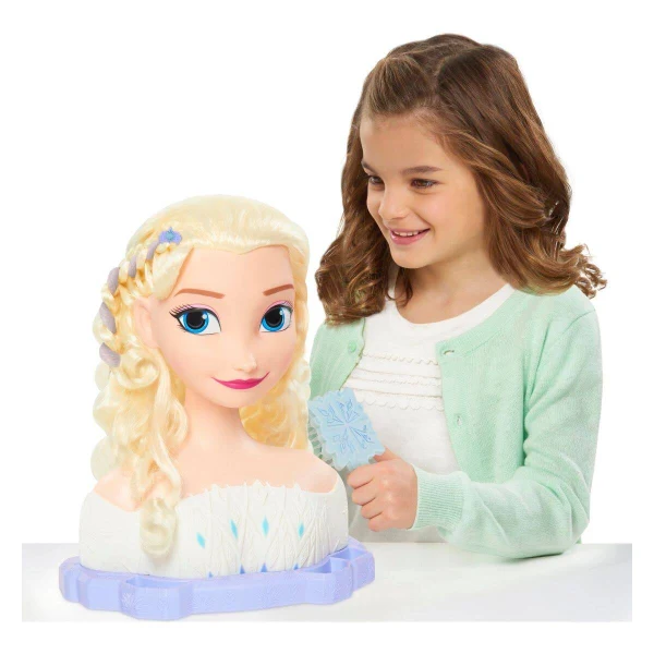 Глава за фризури Elsa Frozen 2 Just Play со додатоци — дополнителен приказ 4